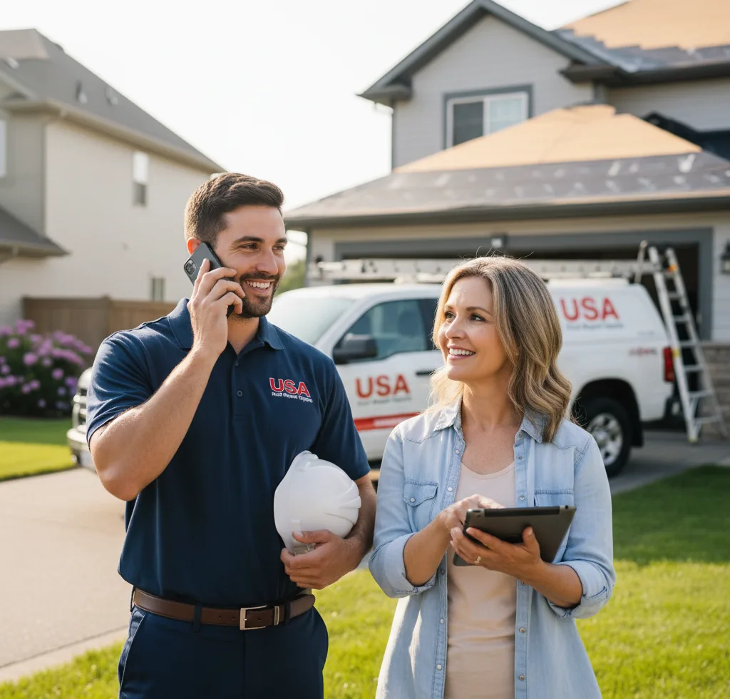 USA Roof Repair Experts customer support in Kenduskeag